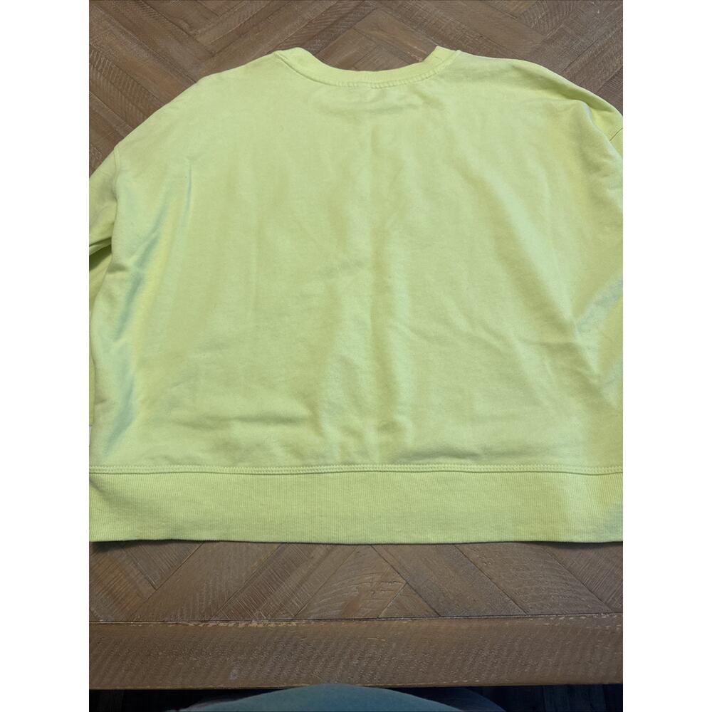 Calvin Klein Women Sweatshirt XL Long Sleeve Athleisure Casual Bright Green - Picture 6 of 6